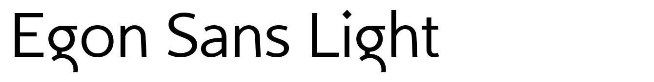 Egon Sans Light